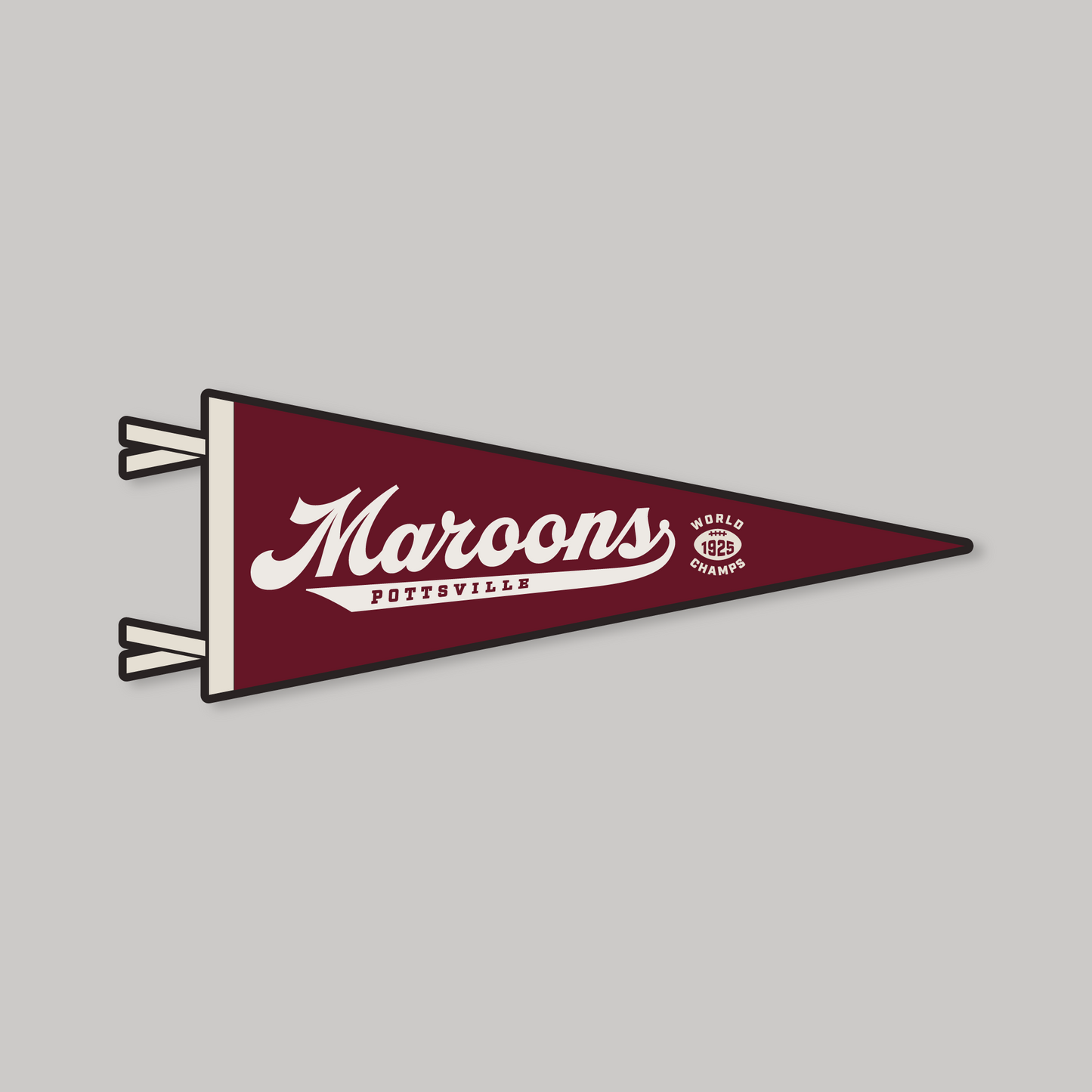 Maroons Script Pennant