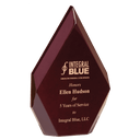6 1/4" x 10" Engraved and Color-Filled Rosewood High Gloss Diamond