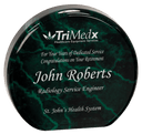Green 4 1/2" Marble Acrylic Circle