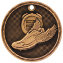 Antique Bronze 2" 3D Track Medal