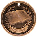 Antique Bronze 2" 3D Honor Roll Medal