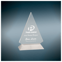 7" Clear Triangle Pop-In Acrylic with Black Base