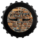 Black Magnetic Bottle-Cap Shaped Bottle Opener