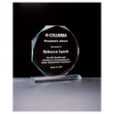 8" x 8 3/4"  Octagon Series Jade Acrylic Award