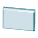 2 1/2" x 4" Jade Rectangular Acrylic Paperweight
