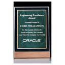 Emerald Marble Acrylic Award with American Walnut 7" x 9 5/8" Base