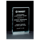 5" x 7 1/2" Classic Series Jade Acrylic Free Standing Award