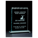 8 1/2" x 11 1/4" Tidal Series Jade Acrylic Award