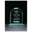 8 1/2" x 9 3/4" Arch Series Jade Acrylic Award
