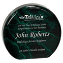 Green 3 1/2" Marble Acrylic Circle