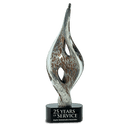 15" Spire Twist Art Glass