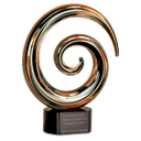 9 1/4" Swirl Art Glass