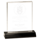 Medium Clear Acrylic Rectangle with Black Acrylic Base
