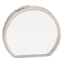 4" x 3 1/2" Clear Round Acrylic
