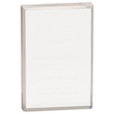 4" x 6" Clear Rectangle Acrylic