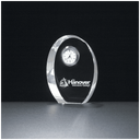 3 7/8" x 4 7/8" Crystal Clock