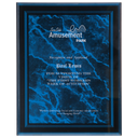 Blue 7" x 9" Marble Border -Plaq Acrylic
