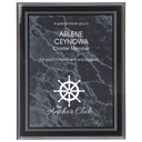 Black Marble Border Clear 8" x 10" -Plaq Acrylic