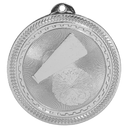 Bright Silver 2" Cheer Laserable BriteLazer Medal