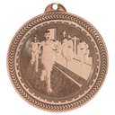 Antique Bronze 2" Cross Country Laserable BriteLazer Medal