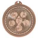Antique Bronze 2" Field Events Laserable BriteLazer Medal
