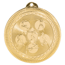 Bright Gold 2" Field Events Laserable BriteLazer Medal