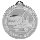 Bright Silver 2" Hockey Laserable BriteLazer Medal