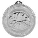 Bright Silver 2" Martial Arts Laserable BriteLazer Medal