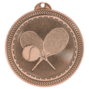 Antique Bronze 2" Tennis Laserable BriteLazer Medal