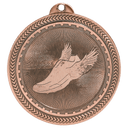 Antique Bronze 2" Track Laserable BriteLazer Medal