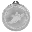 Bright Silver 2" Track Laserable BriteLazer Medal
