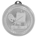 Bright Silver 2" Art Laserable BriteLazer Medal