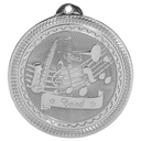 Bright Silver 2" Band Laserable BriteLazer Medal