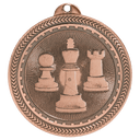 Antique Bronze 2" Chess Laserable BriteLazer Medal