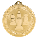 Bright Gold 2" Chess Laserable BriteLazer Medal