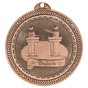 Antique Bronze 2" Debate Laserable BriteLazer Medal