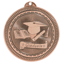 Antique Bronze 2" Graduate Laserable BriteLazer Medal