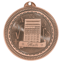Antique Bronze 2" Math Laserable BriteLazer Medal