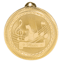 Bright Gold 2" Music Laserable BriteLazer Medal