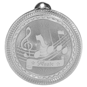 Bright Silver 2" Music Laserable BriteLazer Medal
