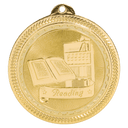 Bright Gold 2" Reading Laserable BriteLazer Medal