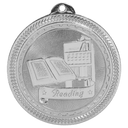 Bright Silver 2" Reading Laserable BriteLazer Medal