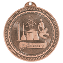 Antique Bronze 2" Science Laserable BriteLazer Medal