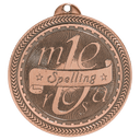 Antique Bronze 2" Spelling Laserable BriteLazer Medal