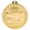 Bright Gold 2" Sportsmanship Laserable BriteLazer Medal
