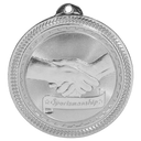 Bright Silver 2" Sportsmanship Laserable BriteLazer Medal