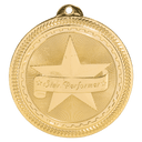 Bright 2" Star Performer Laserable BriteLazer Medal