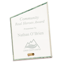 5" x 7" Clear Slant Rectangle CrystalEdge Glass