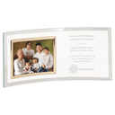 12" x 5 1/2" Jade Glass Crescent with 5" x 3 1/2" Picture Frame
