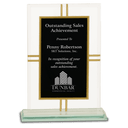 7 1/2" Contemporary Glass 4-Point Award